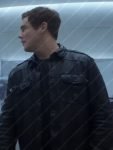Owen Browning The Out Laws Adam Devine Black Leather Jacket