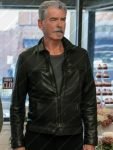 Billy McDermott The Out Laws Pierce Brosnan Black Leather Jacket