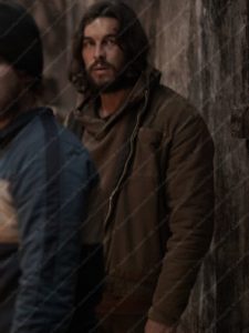 Sebastian Bird Box Barcelona Mario Casas Brown Cotton Jacket