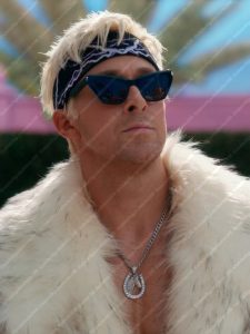 Ryan Gosling Barbie White Fur Coat