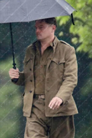 Ernest Burkhart Killers of the Flower Moon Leonardo DiCaprio Brown Woolen Jacket
