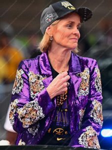 Kim Mulkey Purple Sequin Blazer