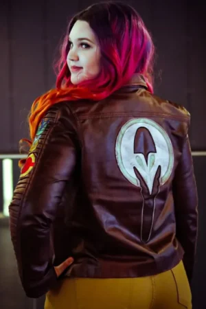Natasha-Liu-Bordizzo-Ahsoka-Sabine-Wren-Brown-Leather-Jacket