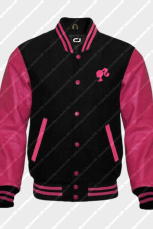 Barbie Pink Varsity Jacket