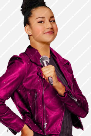 Gina High School Musical Studded Leather Jacket