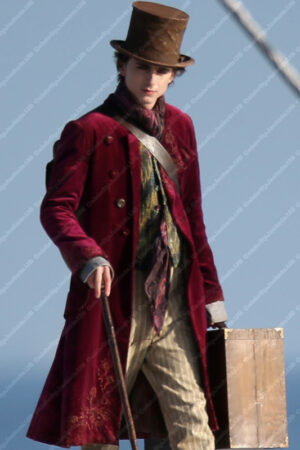 Willy Wonka Maroon Coat