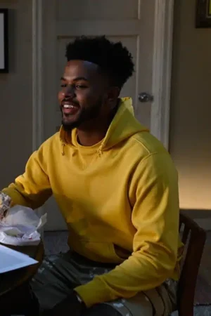 Aaron Jackson Grown Ish Season 6 Trevor Jackson Yellow Hoodie