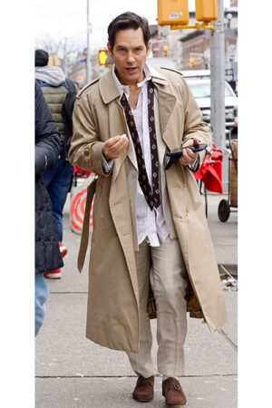 Ben Glenroy Only Murders In The Building S03 Paul Rudd Trench Coat