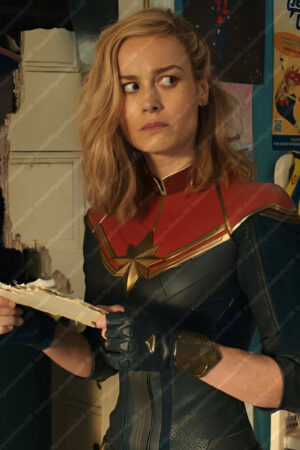 The Marvels 2023 Carol Danvers Leather Jacket