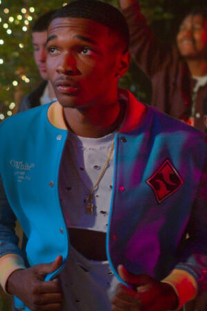 Jace Carson Swagger S02 Isaiah R. Hill Blue Varsity Jacket