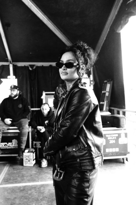 Kehlani Dreamville Festival Black Leather Jacket.