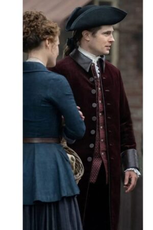 Lord John Grey Series Outlander S07 David Berry Maroon Coat