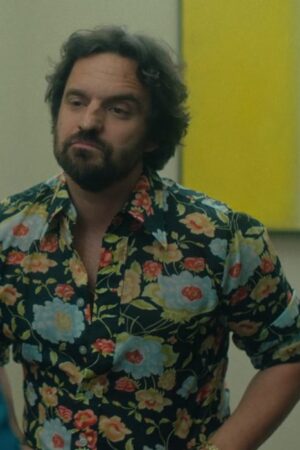 Minx Season 02 2023 Jake Johnson Flower Shirt