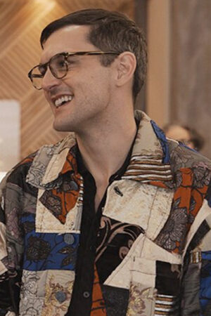 Only Murders In The Building S03 Jacquard Embroidered Patchwork Jacket