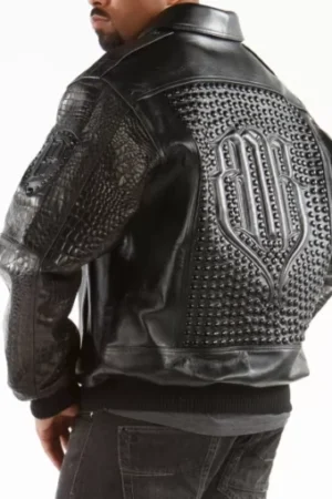 Pelle Pelle Black Studded Leather Jacket