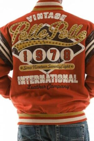 Pelle Pelle Orange Vintage International Wool Jacket