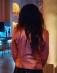 Sarah Shahi Tv Series Sex Life 2021 Leather Jacket