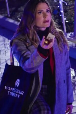 Scout Taylor-compton Hashtag Proposal 2023 Millie Gray Wool Coat.
