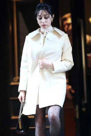 Sofia Falcone The Penguine 2024 Season 1 Cristin Milioti White Coat