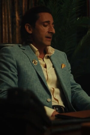 Sterling Frost Jr Tv-series Poker Face 2023 Adrien Brody Blue Blazer