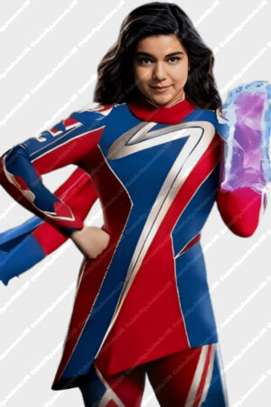 Ms. Marvel Iman Vellani The Marvels 2023 Leather Costume Jacket
