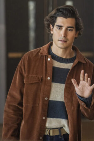 Tristan’s Nancy Drew S04 Henrique Zaga Corduroy Shirt Jacket