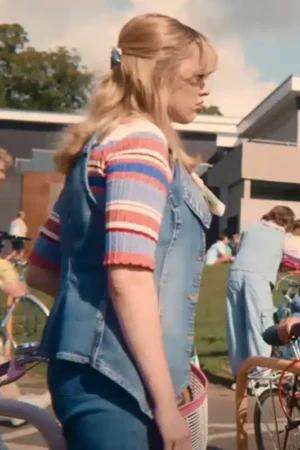Aimee Gibbs Sex Education Season 4 Aimee Lou Wood Denim Vest.