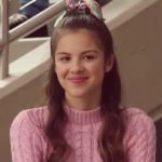 American Singer- Songwriter Olivia Rodrigo Pink Cable Knit Sweater.