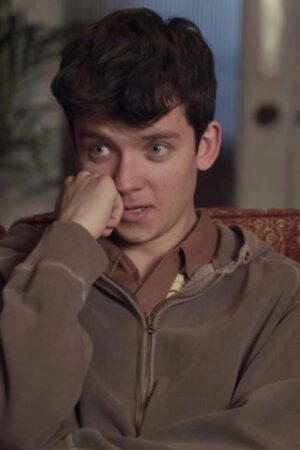 Asa Butterfield Sex Education S04 2023 Otis Milburn Brown Jacket
