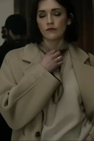 Charlotte Ritchie Tv Series You Season 04 Kate Beige Wool Coat.