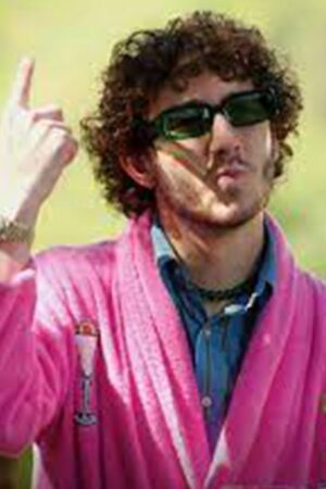 Claim To Fame S02 Frankie Jonas Cocktail Print Pink Robe.