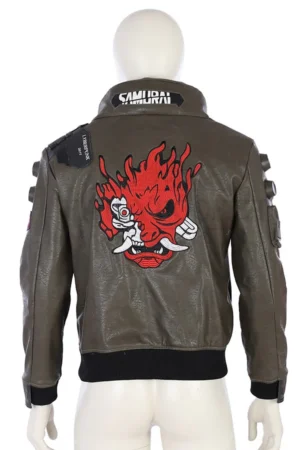 Cyberpunk 2077 Samurai Green Bomber Jacket.