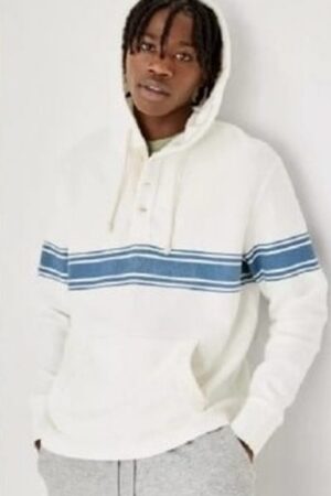Denny Cutler Tv Series Virgin River S05 Kai Bradbury Striped Hoodie.