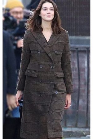 Emma Appleton The Killing Kind 2023 Ingrid Lewis Plaid Coat.