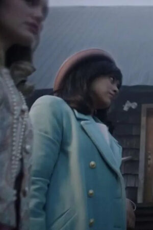 Heather Hernandez Film Totally Killer 2023 Anna Diaz Blue Coat.