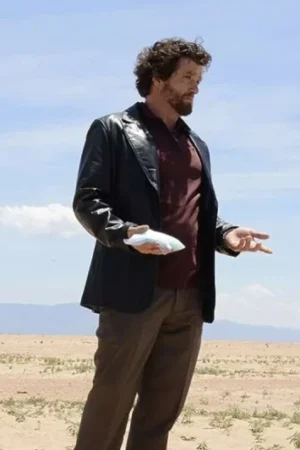 Louis Ferreira Breaking Bad S05 Declan Black Leather Blazer.