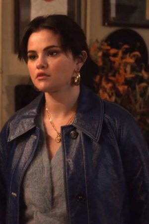Mabel Mora Tv-series Only Murders In The Building Season 3 Blue Leather Coat