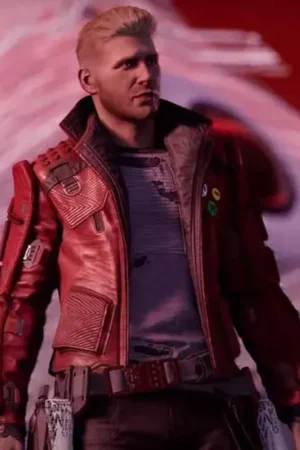 Marvel’s Guardians Of The Galaxy Game Star-lord Maroon Leather Jacket