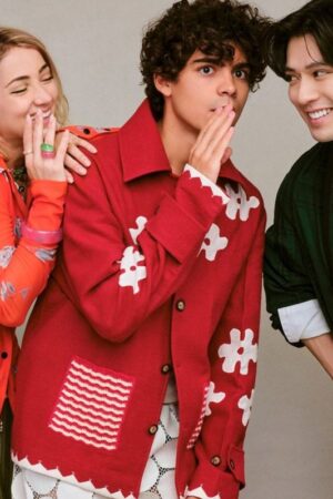 Monkey D. Luffy One Piece 2023 Inaki Godoy Floral Red Jacket