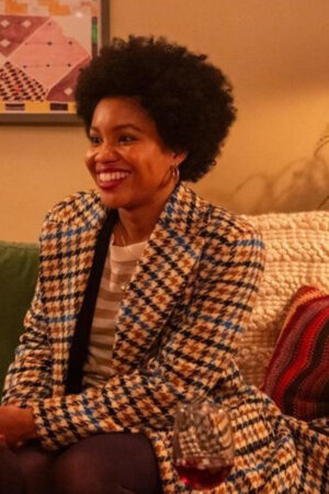 Nella Rogers Series The Other Black Girl 2023 Sinclair Daniel Houndstooth Coat