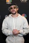 Rapper Bad Bunny Most Iconic Looks 2020 Billboard Music Awards White Hoodie.