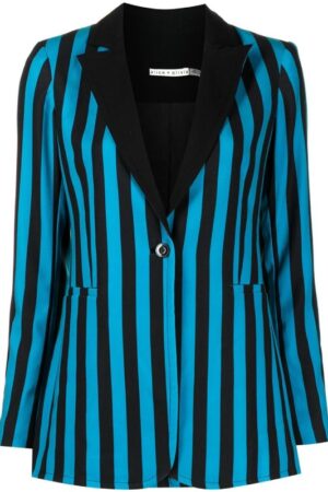 Raven Baxter Raven’s Home S06 Raven Symone Blue & Black Striped Blazer.