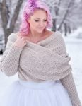 Snowfall Knit Sweater Scarf