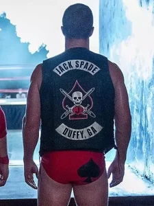 Stephen Amell Heels 2021 Jack Spade Black Leather Vest.