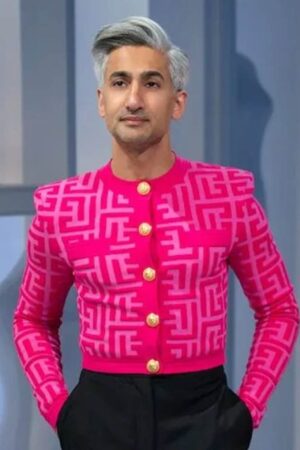 Tan France Next In Fashion Season 02 Pink Cropped Jacket