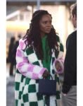 The Other Black Girl 2023 Ashleigh Murray Checkerboard Coat