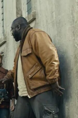 Tommy Jepperd Sweet Tooth S02 Nonso Anozie Brown Leather Jacket.