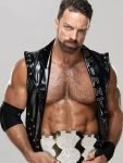 American Wrestler La Knight Black Leather Vest
