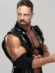American Wrestler La Knight Black Leather Vest.