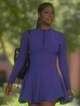 Annika Tv Series Grown-ish Season 05 Justine Skye Purple Dress